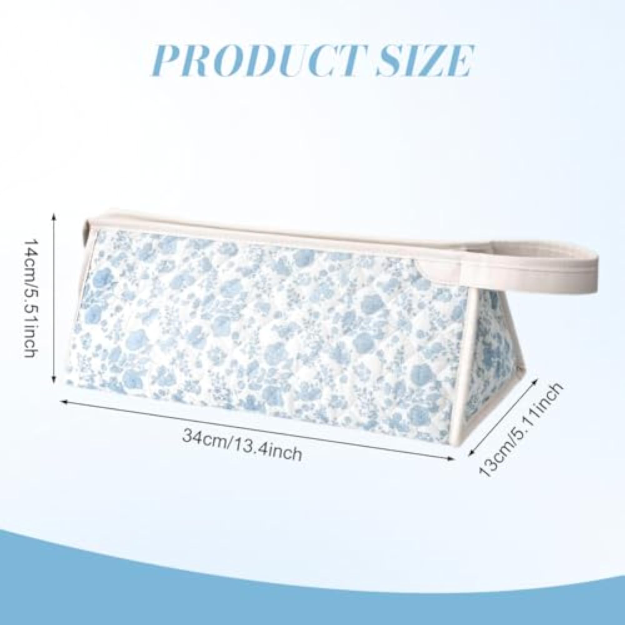 Cotton Quilted Hair Dryer Storage Bag with Divider
